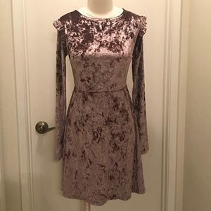 Pink Soft Velvet Dress